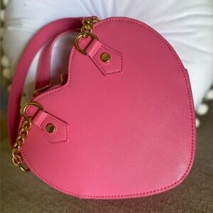 Pink Heart Shaped crossbody bag